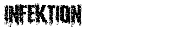 Infektion font preview